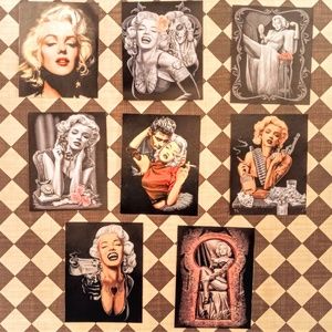 Marilyn Monroe Stickers, Set of 8